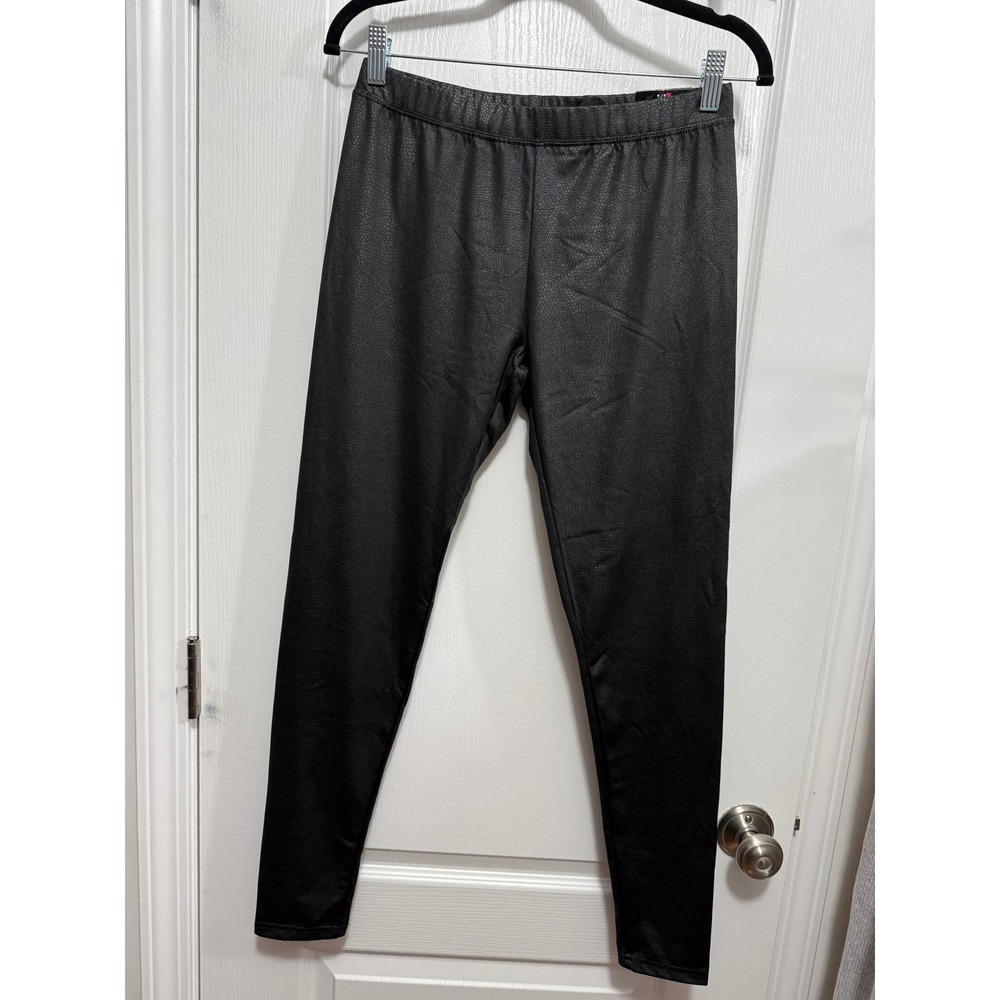 NWT Eye Candy Black Pebble Texture Leggings Pants Women's Size L - Picture 2 of 14